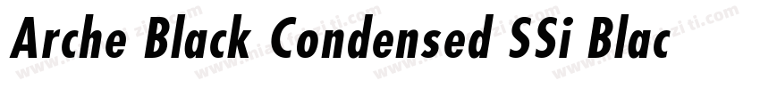 Arche Black Condensed SSi Black Condensed Italic字体转换